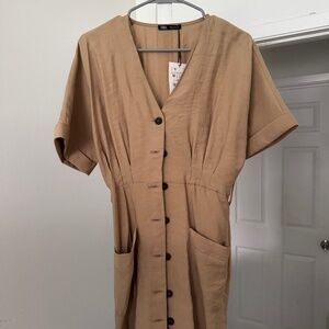 Tan Zara dress